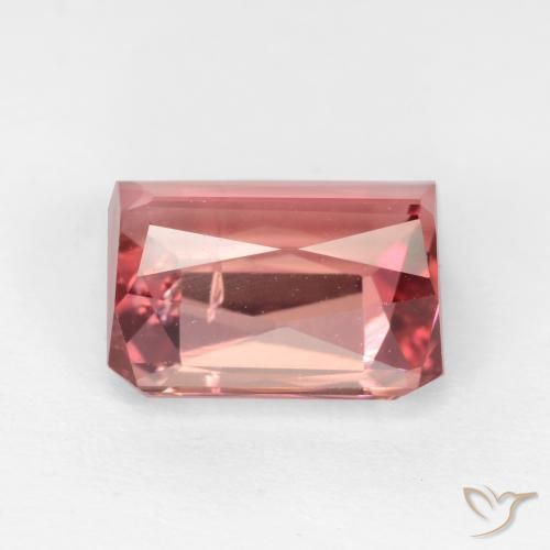 Turmalina Rosa oscuro natural de 2.64 ct, Corte Octágono / Esmeralda, SI