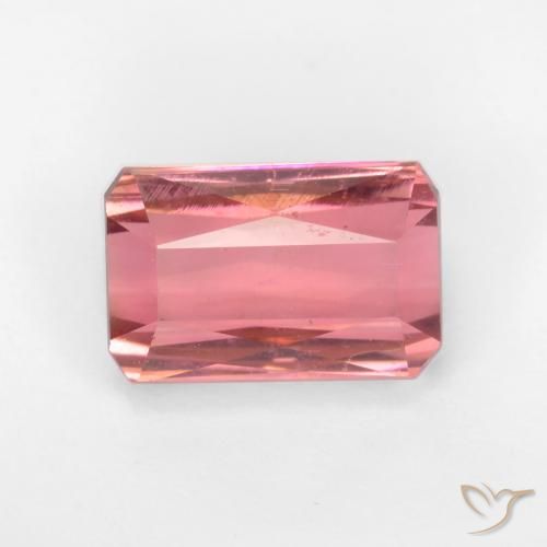 2.34ct Natural Rosado Bubblegum Turmalina, corte esmeralda, VS-SI