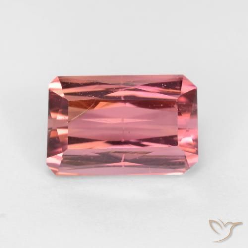 Turmalina Rosa oscuro natural de 2.57 ct, Corte Octágono / Esmeralda, SI