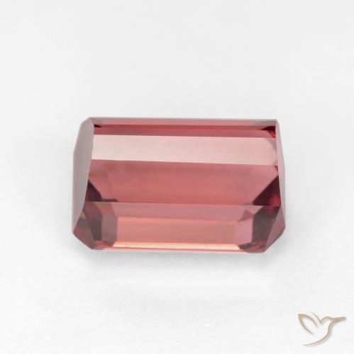 Turmalina Rosa oscuro natural de 2.83 ct, Corte Octágono / Esmeralda, SI