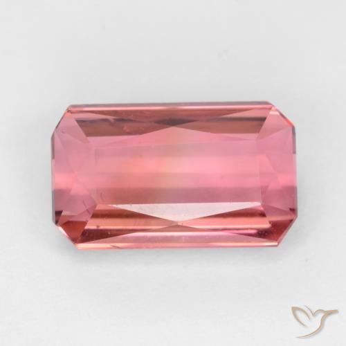 Turmalina Rosado rojizo natural de 2.45 ct, Corte Octágono / Esmeralda, VS-SI