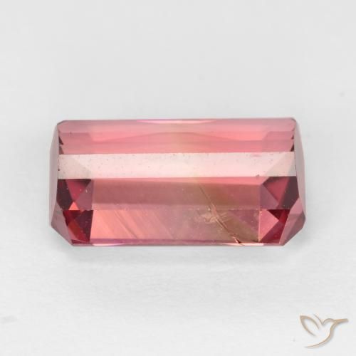 Turmalina Rosado rojizo natural de 2.45 ct, Corte Octágono / Esmeralda, VS-SI