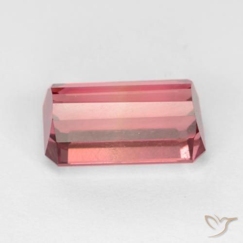 Turmalina Rosa oscuro natural de 3.27 ct, Corte Octágono / Esmeralda, VS-SI