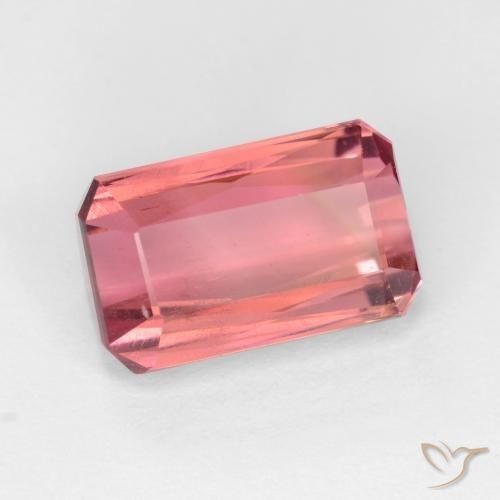 Turmalina Rosa oscuro natural de 3.03 ct, Corte Octágono / Esmeralda, VS-SI