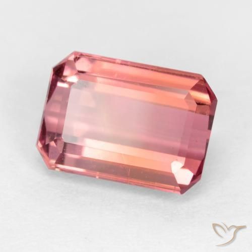 Turmalina Rosa oscuro natural de 2.30 ct, Corte Octágono / Esmeralda, VS