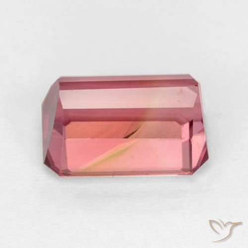 Turmalina Rosa oscuro natural de 2.30 ct, Corte Octágono / Esmeralda, VS