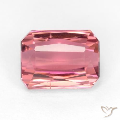 2.99ct Natural Rosado claro Turmalina, corte esmeralda, SI