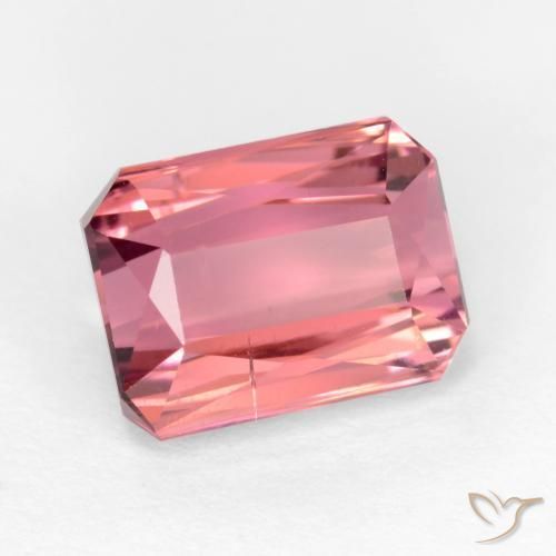 Turmalina Rosado claro natural de 2.99 ct, Corte Octágono / Esmeralda, SI