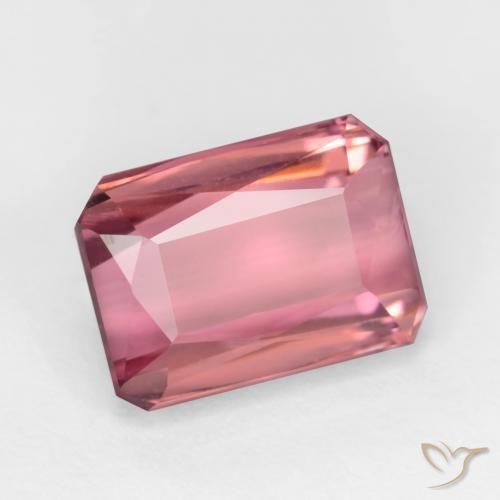 Turmalina Rosado Bubblegum natural de 2.55 ct, Corte Octágono / Esmeralda, VS-SI