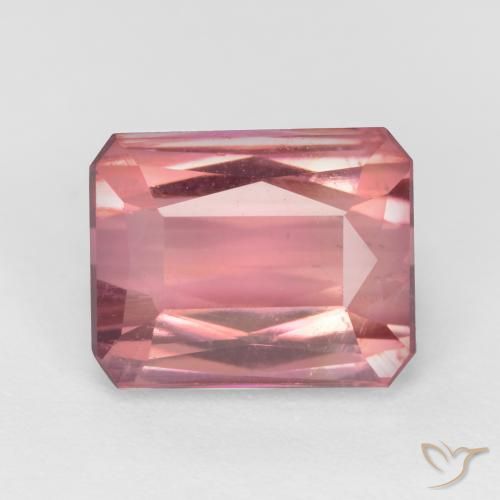 2.71ct Natural Rosado Bubblegum Turmalina, corte esmeralda, VS-SI