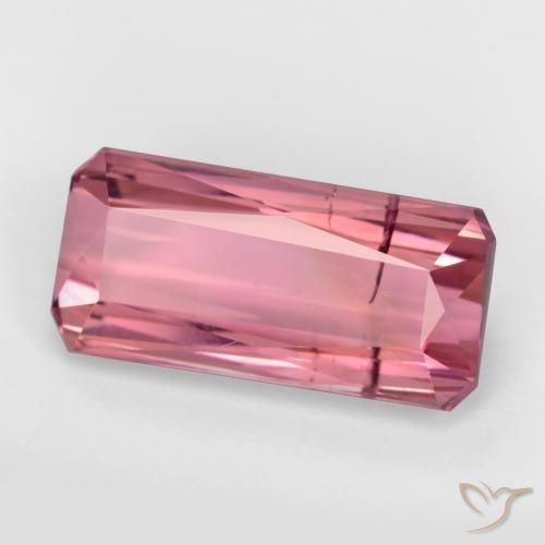 Turmalina Rosado Bubblegum natural de 3.20 ct, Corte Octágono / Esmeralda, SI