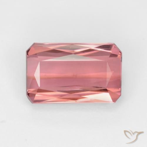 2.64ct Natural Rosado claro Turmalina, corte esmeralda, VS-SI