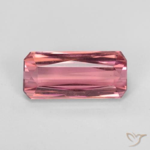 3.04ct Natural Tono rosado cálido Turmalina, corte esmeralda, VS