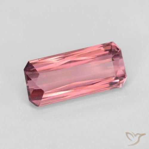 Turmalina Tono rosado cálido natural de 3.04 ct, Corte Octágono / Esmeralda, VS