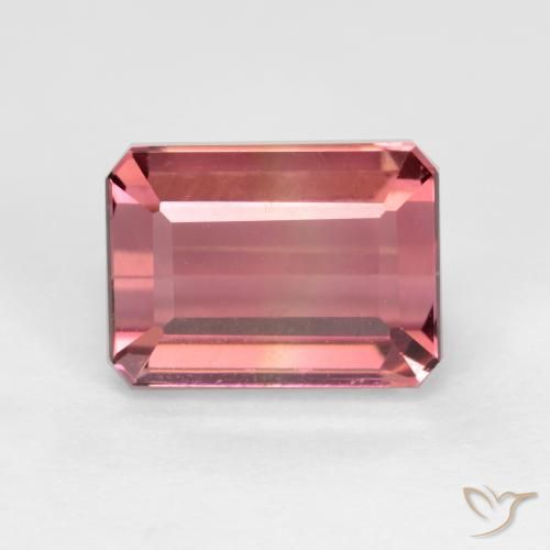2.98ct Natural Rosa oscuro Turmalina, corte esmeralda, VVS-VS