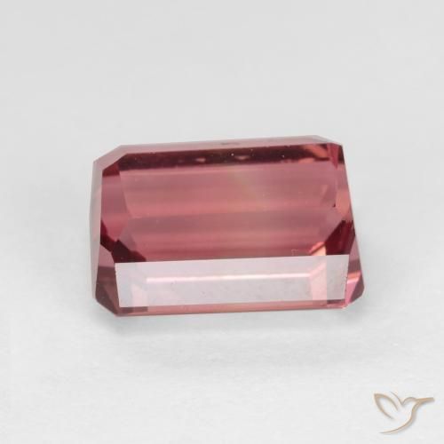 Turmalina Rosa oscuro natural de 2.98 ct, Corte Octágono / Esmeralda, VVS-VS