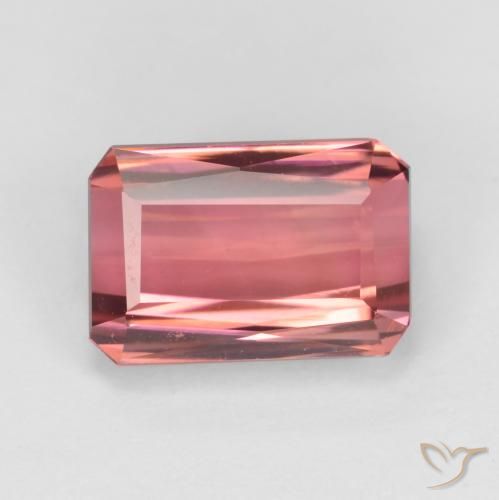 2.87ct Natural Rosa oscuro Turmalina, corte esmeralda, VVS-VS