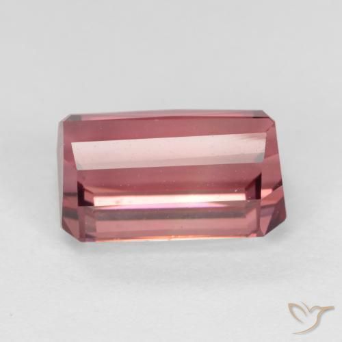 Turmalina Rosa oscuro natural de 2.87 ct, Corte Octágono / Esmeralda, VVS-VS