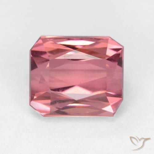 2.17ct Natural Rosado Bubblegum Turmalina, corte esmeralda, VS