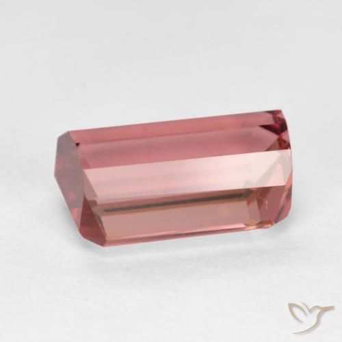 Turmalina Rosado intenso natural de 1.67 ct, Corte Octágono / Esmeralda, VS