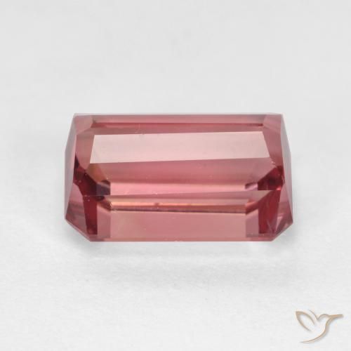 Turmalina Rosado medio natural de 1.91 ct, Corte Octágono / Esmeralda, VS