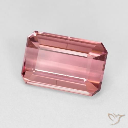 Turmalina Rosado medio natural de 1.53 ct, Corte Octágono / Esmeralda, VS-SI