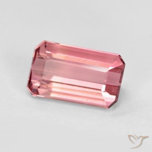 Turmalina Rosado medio natural de 1.54 ct, Corte Octágono / Esmeralda, VS
