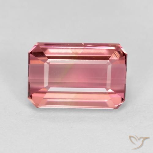 1.68ct Natural Rosado medio Turmalina, corte esmeralda, VVS-VS
