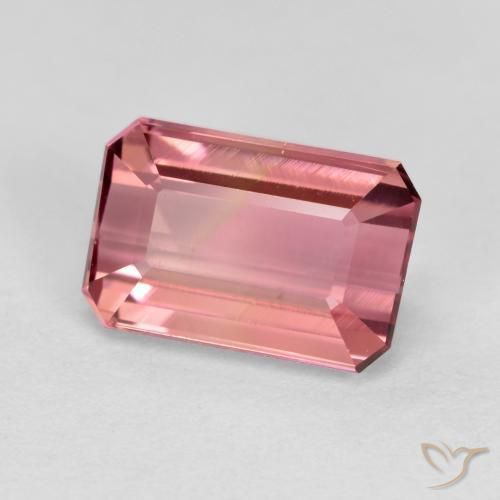 Turmalina Rosado medio natural de 1.68 ct, Corte Octágono / Esmeralda, VVS-VS