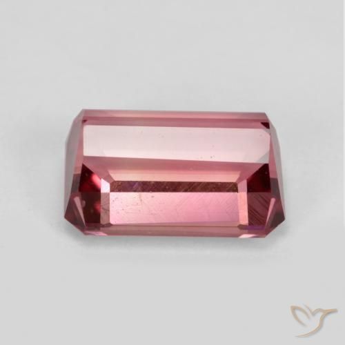 Turmalina Rosado medio natural de 1.68 ct, Corte Octágono / Esmeralda, VVS-VS