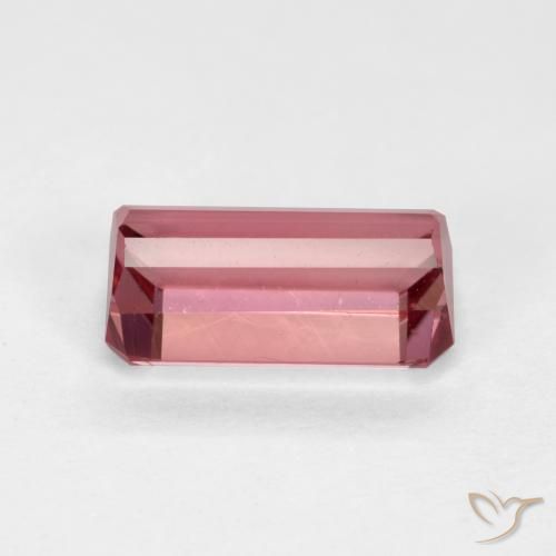 Turmalina Rosado intenso natural de 1.41 ct, Corte Octágono / Esmeralda, VVS-VS