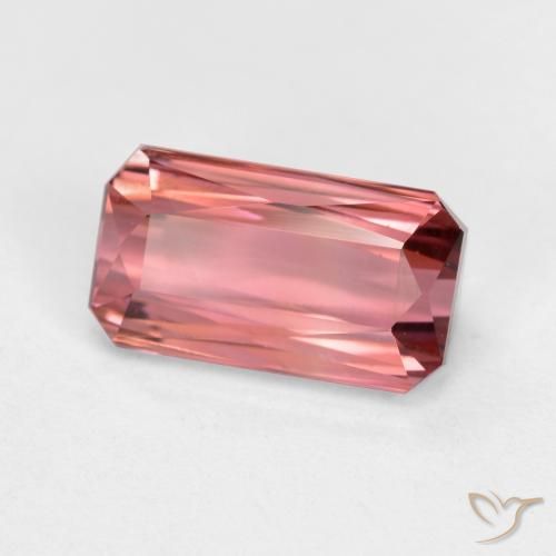 Turmalina Rosa oscuro natural de 1.95 ct, Corte Octágono / Esmeralda, VVS-VS
