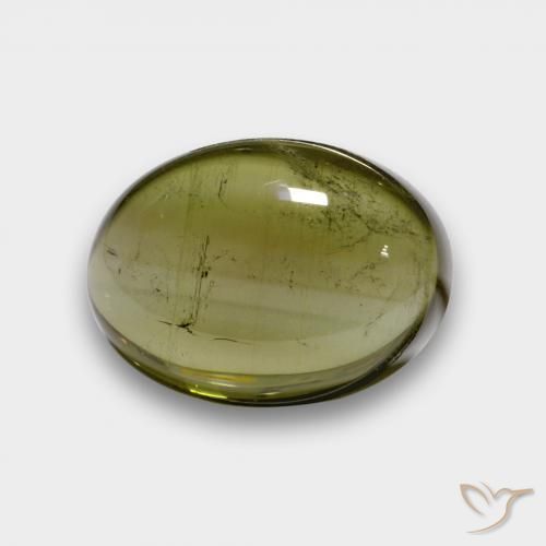 7.31ct Natural Verde oscuro turmalina, Ovalada, Transparente