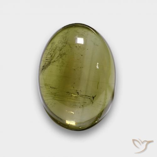 Turmalina Verde oscuro natural de 7.31 ct, Ovalada, Transparente
