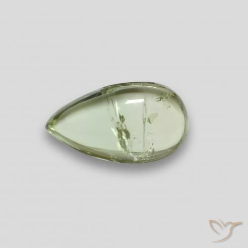Turmalina Verde claro natural de 1.52 ct, En forma de pera, Transparente