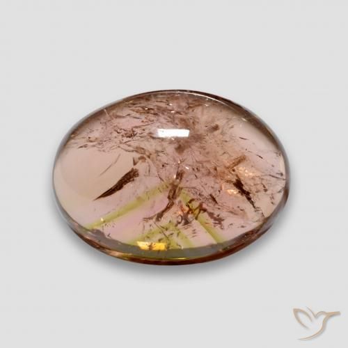 Turmalina Rosado claro natural de 6.57 ct, Ovalada, Transparente