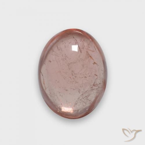 Turmalina Rojo medio natural de 2.20 ct, Ovalada, Transparente