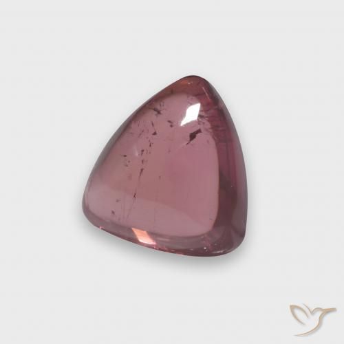 Turmalina Rojo oscuro natural de 1.83 ct, Trillón, Transparente