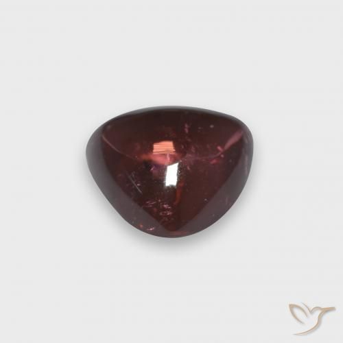 Turmalina Rojo oscuro natural de 1.83 ct, Trillón, Transparente