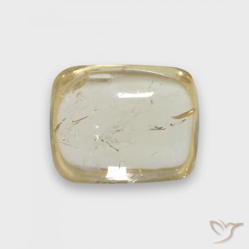Turmalina Amarillo pálido natural de 2.52 ct, Forma Cojín, Transparente