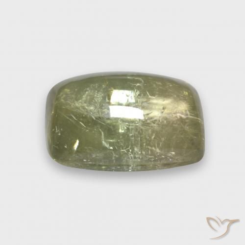 Turmalina Amarillo crema pálido natural de 3.60 ct, Forma Cojín, Transparente
