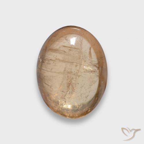 3.73ct Natural Naranja cantaloupe turmalina, Ovalada, Transparente