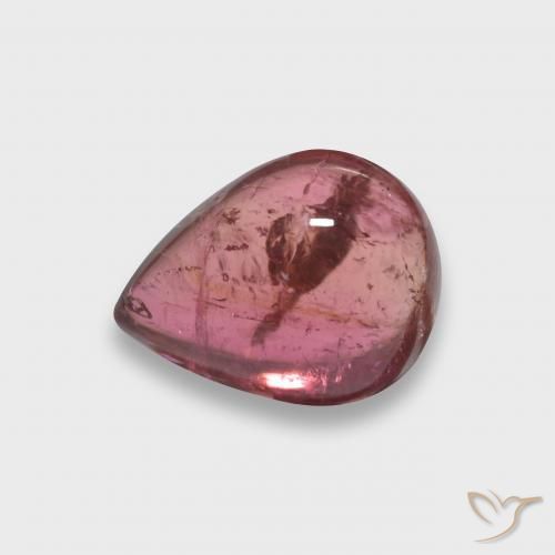 Turmalina Carmesí intenso natural de 2.61 ct, En forma de pera, Transparente