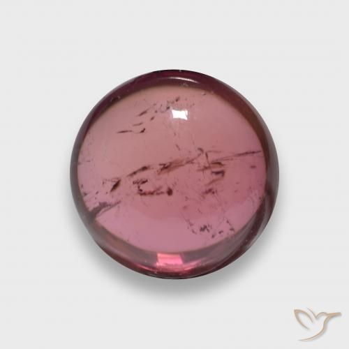2.24ct Natural Rojo oscuro Turmalina, Redondo, Transparente