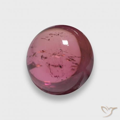 Turmalina Rojo oscuro natural de 2.24 ct, Redondo, Transparente