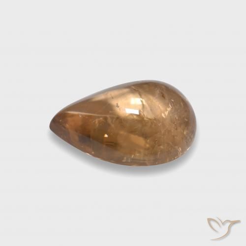 Turmalina Naranja claro natural de 3.15 ct, En forma de pera, Transparente