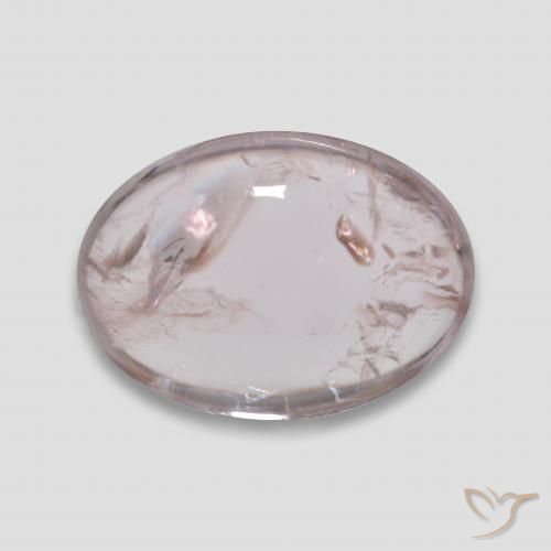 13.66ct Natural Rosado claro turmalina, Ovalada, Transparente