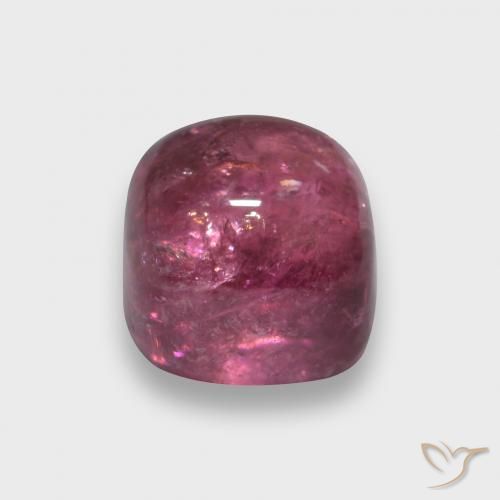 Turmalina Rojo medio natural de 2.13 ct, Forma Cojín, Transparente
