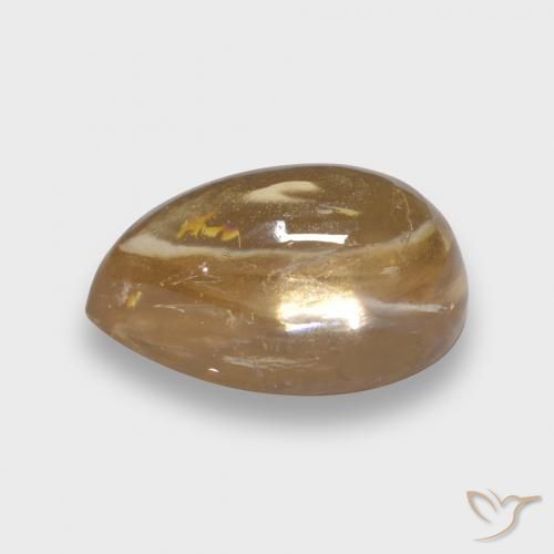 Turmalina Dorado claro natural de 2.42 ct, En forma de pera, Transparente