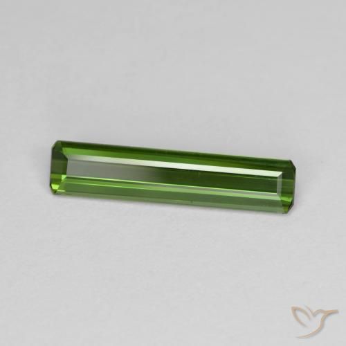 Turmalina Verde terroso natural de 1.03 ct, Corte Octágono / Esmeralda, VVS-VS